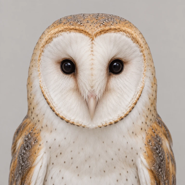 Owl portrait providing the broad, low-frequency structure